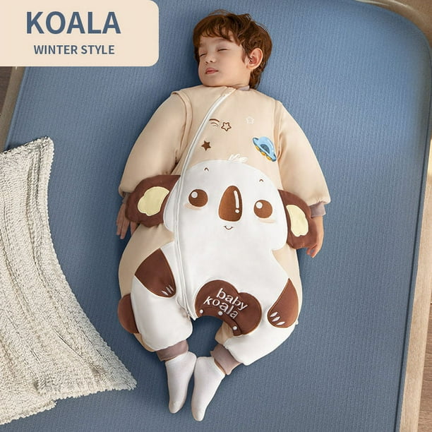 Baby Sleep Bag Kids Anti Kicking Baby Split Leg Sleep Bag With Clip Cotton Pure Cotton Cartoon Warmness