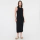 thumbnail image 4 of Vestido Mujer Largo Rib Negro Corona, 4 of 5