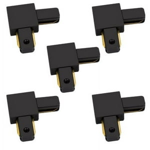 Hb Led - Pack 5 Conectores Para Carril Monofásico Iluminación Led L Negro