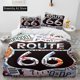 thumbnail image 1 of Historic Route Mother Road Bedding Set Boys Girls Duvet Cover Pillowcase Bed Adult Bedroom, 1 of 5