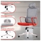 thumbnail image 2 of Silla ejecutiva ergonómica moderna con soporte lumbar gris, 2 of 6