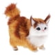 thumbnail image 3 of Simulación Gatos Peluche Peluche Decoración Para El Hogar Ni?os Regalo De Cumplea?os Marrón, 3 of 3