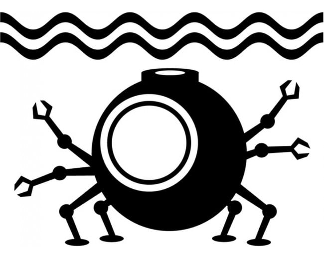 Rienda Libre Graphics - Decomural Submarine Robot Ocean Transport Ws-18749