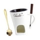 thumbnail image 4 of Taza Para Fondue De Chocolate Fundidor De Chocolate Hogar Aniversario Helado Taza Para Olla Caliente Blanco, 4 of 5