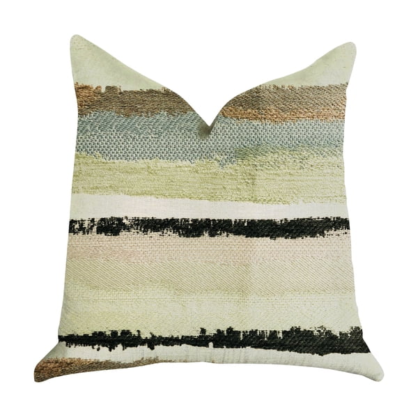 Cojín Plutus Brands Lime Stone River Sand tamaño queen