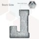 thumbnail image 3 of Letra decorativa CraftyCrocodile de metal 18 cm “L” 3D, 3 of 9