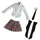 thumbnail image 3 of 1/6 Conjunto De Falda De Camisa De Uniforme De Estudiante Para Cuerpo Femenino De Acción De 12 "Rosa, 3 of 3