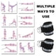 thumbnail image 3 of Entrenador de fuerza para piernas, pórtico de fitness, soporte de tobillo, hebilla de tobillo, correa de tobillo con velcro, 3 of 5