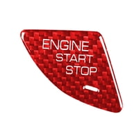 Ioensy - Cubierta Embellecedora Del Botón De Encendido Del Motor De Fibra De Carbono Para Ats Ats-L Decor Red