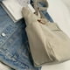thumbnail image 2 of Women's Minimalist Tote Bag, Solid Color Casual Shoulder Bag, All-Match Bag For School, 2 of 5