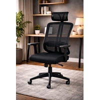 Cosas Casa - Silla De Oficina Apoyacabeza, Con Brazo Regulable Doha