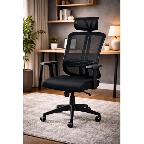 Silla De Oficina Apoyacabeza, Con Brazo Regulable Doha