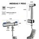 thumbnail image 2 of Ducha Bidet Árabe Kit Completo Inodoro Acero Inoxidable, 2 of 6