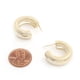 thumbnail image 3 of Arete Saronite Dije Abierto De Cuerda Con Rhinestone Oro Rodio Mujer, 3 of 3