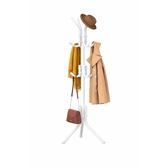 Perchero Organizador Blanco Metalico Para Sombreros Y Abrigos