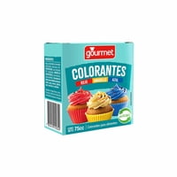 Colorante Para Alimentos Colores Intensos Caja Roj-Am-Az 75 Cc Gourmet