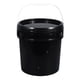 thumbnail image 4 of Contenedor de almacenamiento de alimentos, contenedor portátil resistente con asa y tapa, cubo sólido multiusos para proyectos de manualidades y hogar 15 litros, 4 of 5