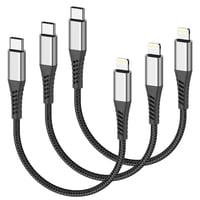 Cable Usb C A Lightning Acevien, 15 Cm, Corto, Paquete De 3 Unidades Para Iphone