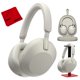 thumbnail image 1 of Auriculares Sony WH-1000XM5 inalámbricos con cancelación de ruido plateados, 1 of 9