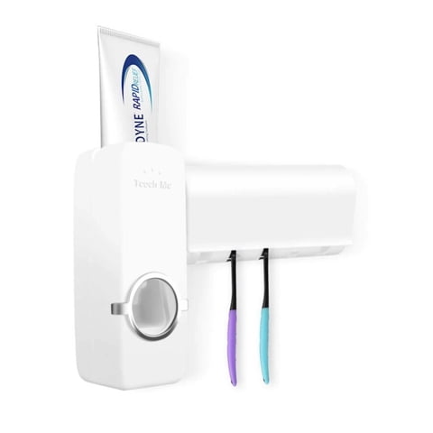 Importclick - Dispensador Pasta Dental Con Organizador De Cepillos