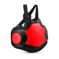 Sdmed - Set De Protección Artes Marciales Pecho Piernas Rojo