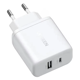 thumbnail image 2 of Cargador Fast Charger 20w 2 Puertos Usb-c+a Blanco Ugreen, 2 of 3