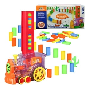 N-Ofertas - Juego Tren Domino Didactico Luces Sonido Niños 60 Pcs