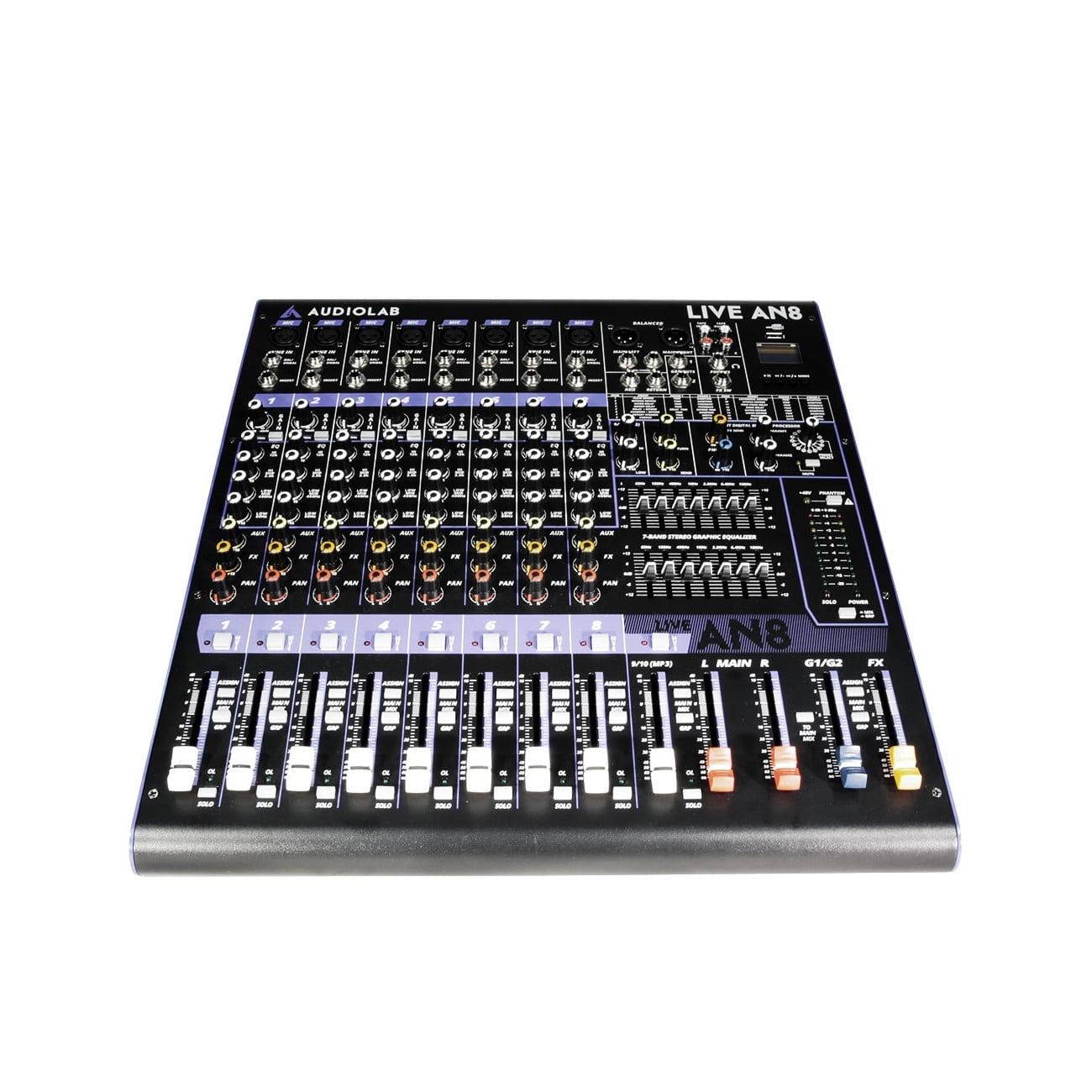 Mixer Analogo 8 Canales Audiolab Live An8