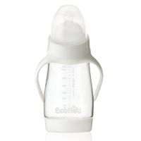 Babelito - Mamadera Angular 270Ml Blanca 0-6 Meses