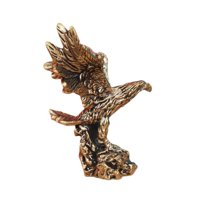Magideal - Estatua De Águila De Latón, Escultura Animal, Coleccionable Vintage, Figura De Pájaro Silvestre, Adorno Chino De Feng Shui Para Decoración Del Hogar Y