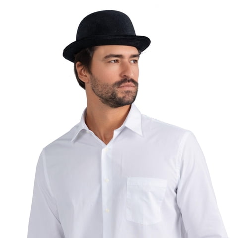 Hat Dress Up America Derby - Sombrero De Terciopelo Negro Para Adultos