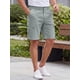 thumbnail image 4 of INSPIRE CHIC Pantalones Cortos Cargo de Cintura Elástica con Múltiples Bolsillos para Senderismo y Pesca 3XL Gris Claro, 4 of 5