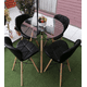 thumbnail image 3 of Mesa Redonda 120cm Eames Tope Vidrio, 3 of 3