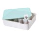 thumbnail image 4 of Caja De Almacenamiento De Ropa Interior, Organizador De Cajones De PP, Armario Apilable, Organizador De Gabinete, Tapa Azul, 10 Rejillas, 4 of 5