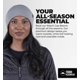 thumbnail image 2 of Brazalete Beanie Tough para hombre y mujer, color gris claro, 2 of 5