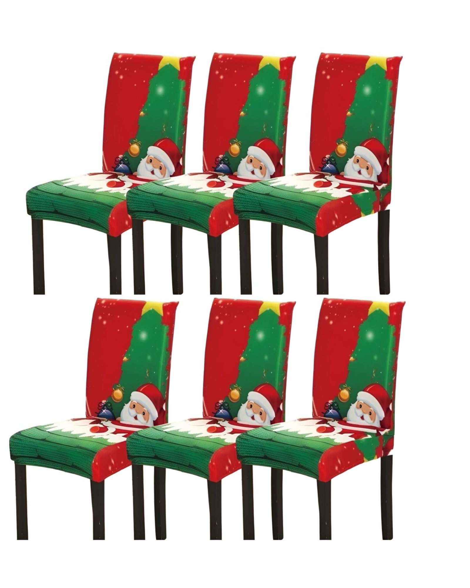 Rouss - Set De 6 Fundas Para Sillas De Navidad N09