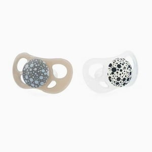 Twistshake - Chupetes 0-6M 2 Uns Gris Blanco