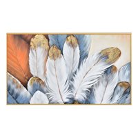 Genérico - Cuadro Decorativo Plumas Abstractas Adorno Pared Jhn
