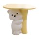 thumbnail image 1 of Mesa Auxiliar Y Alcancia De Oso Mate Blanco, 1 of 3