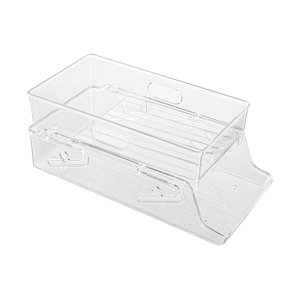 Bothyi - Dispensador De Latas De Nevera Con Ruedas Apilable De 2 Niveles Para Despensa De Encimera De Nevera