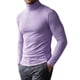 thumbnail image 4 of INSPIRE CHIC Camiseta de Cuello Alto de Manga Larga para Hombre Ajuste Ceñido Camiseta Térmica Suave XL Púrpura, 4 of 6