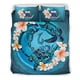 thumbnail image 2 of Juego De Funda Nórdica Polinesia Samoa Bedding Set Blue Plumeria Animal Tattoo, 2 of 3