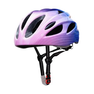 Ioensy - Casco De Bicicleta Para Niños Casco De Bicicleta De Moda Para Andar En Bicicleta Deportes Al Aire Libre Color Rosa Azul