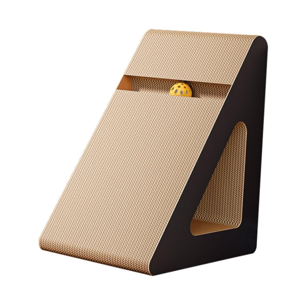 Tabla rascadora para gatos, protector de sofá de cartón, juguete para mascotas, almohadilla rascadora triangular resistente al desgaste, juguete rasca M