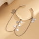 thumbnail image 4 of Brazaletes para mujer, brazaletes para la parte superior del brazo, brazaletes con borlas, pulsera ajustable., 4 of 5