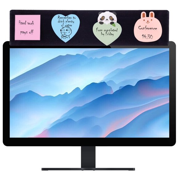 Pizarra de notas Yocoolfun 45 cm negra para monitor