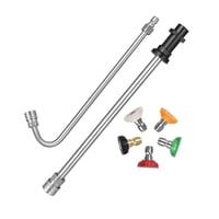 Ioensy - Varilla De Extensión Para Lavadora A Presión, Herramienta De Limpieza Portátil Para Entrada De Casa, Porche, Acero Inoxidable