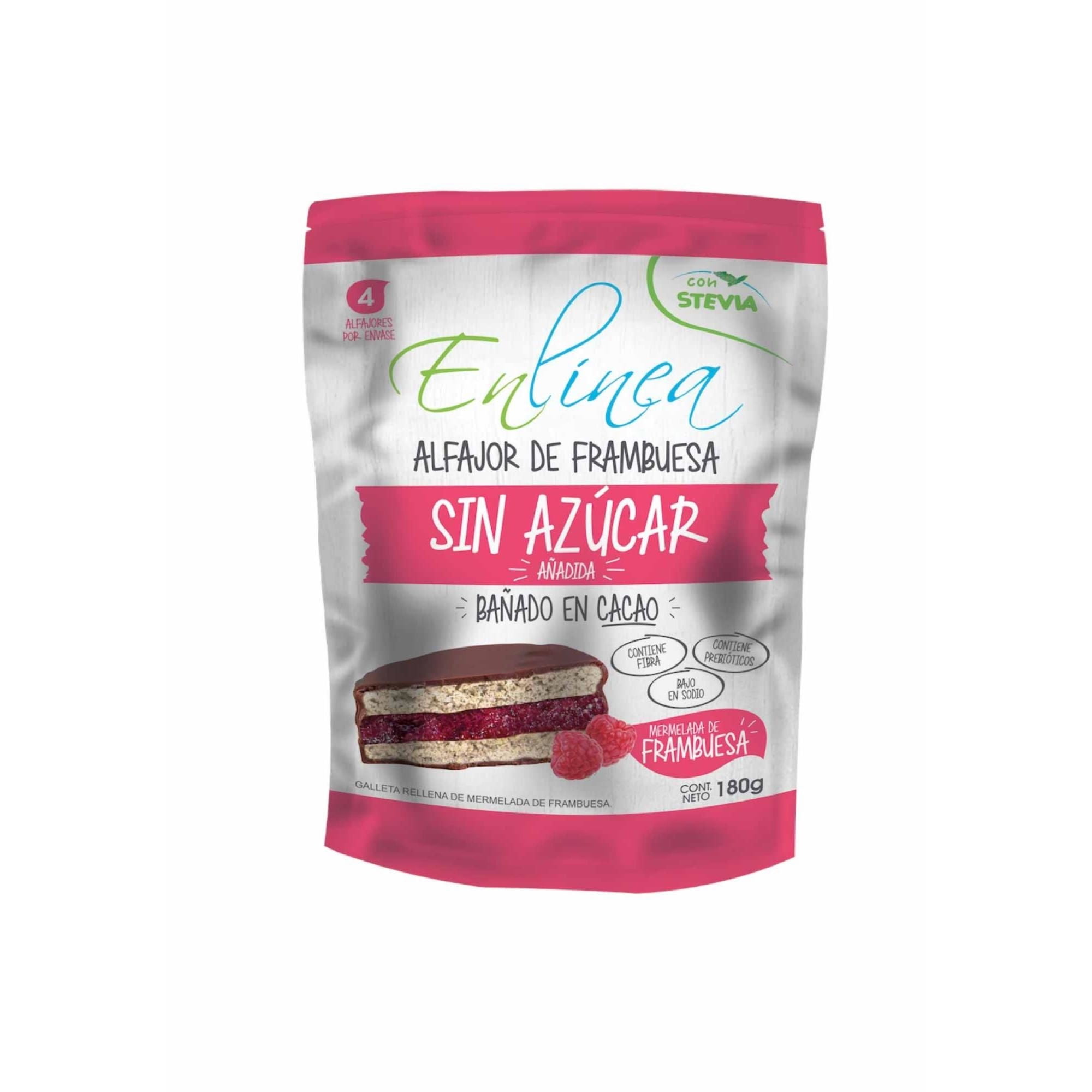 Alfajor Relleno De Frambuesa 180 g En Linea