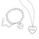 thumbnail image 1 of Conjunto de joyas Collar y pulsera Barbie con forma de corazón de cristal, 1 of 2