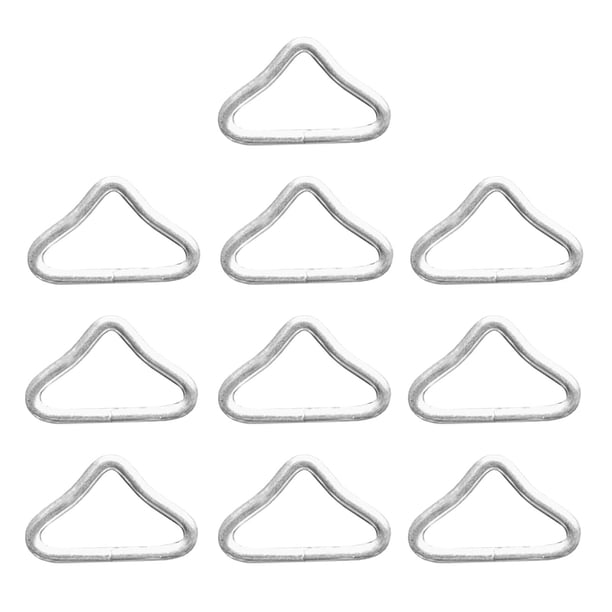 Paquete hebillas triangulares, hebillas de , accesorios, conectores en apariencia , Triangular de material , Anillo de 10 piezas SOLAMENTE 10PCS anillo SOLAMENTE